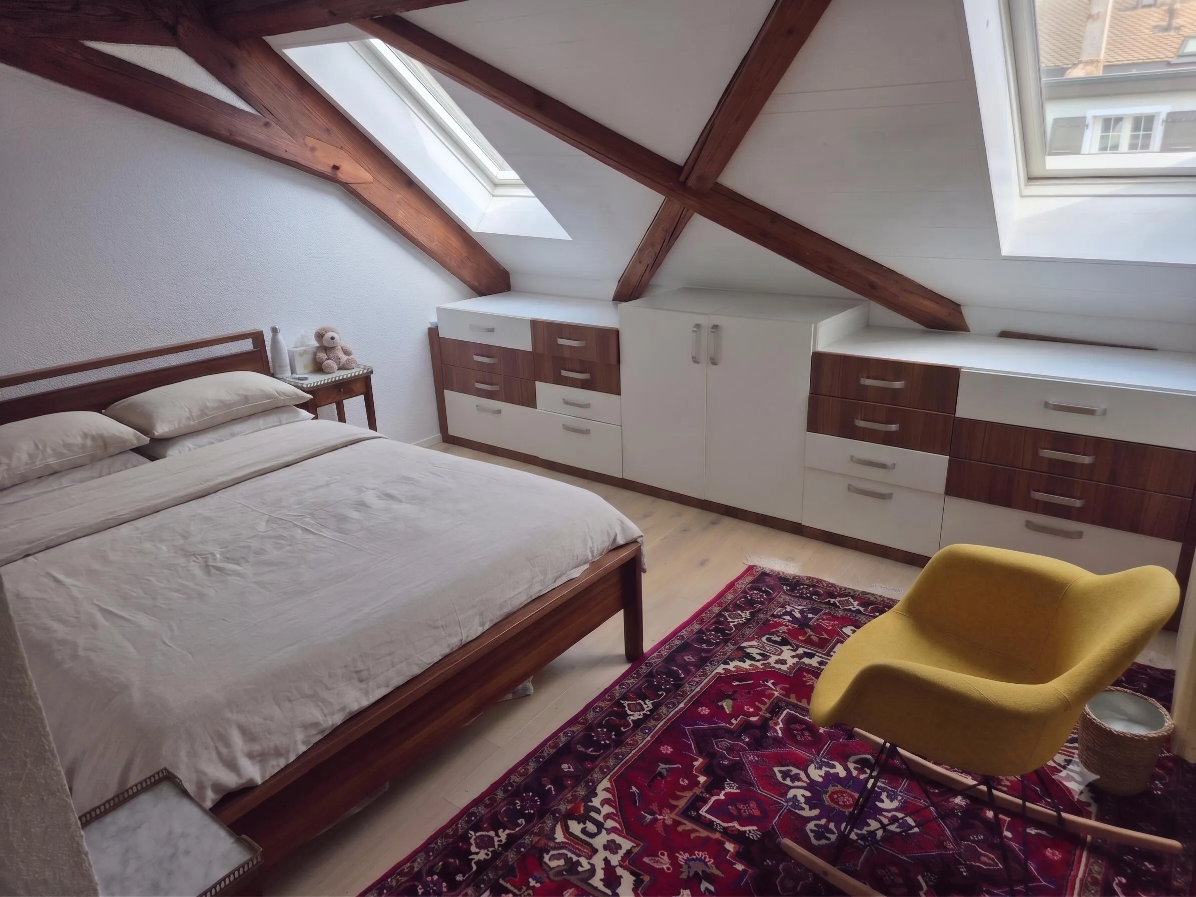 Chambre parentale sous charpente